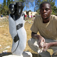 African wedding sculpture